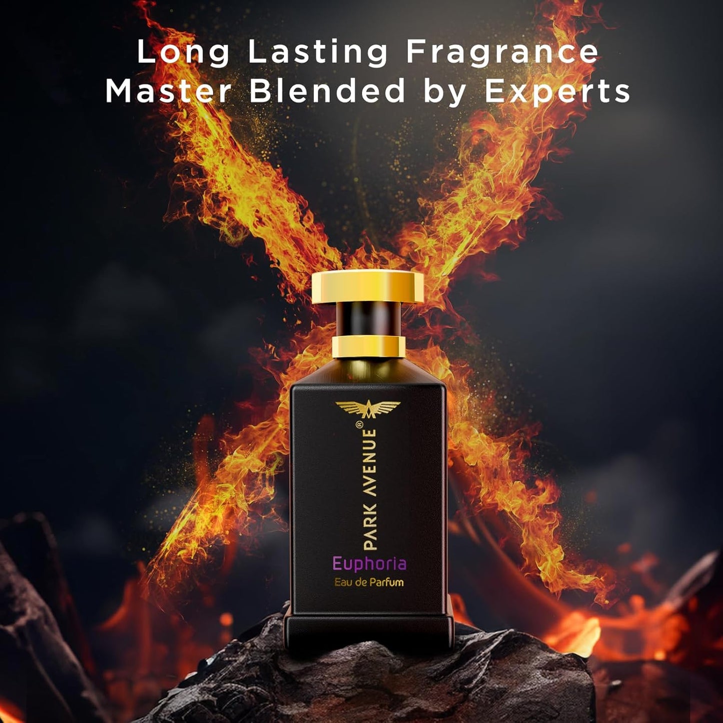 Park Avenue Euphoria, Eau De Parfum Men, 100ml | Long Lasting Perfume for Men | Father's Day Gift for Dad | Premium Luxury Fragrance Scent | Gift for Father's Day | Aromatic Blend of Amber & Musk | Suitable for Every Occasion