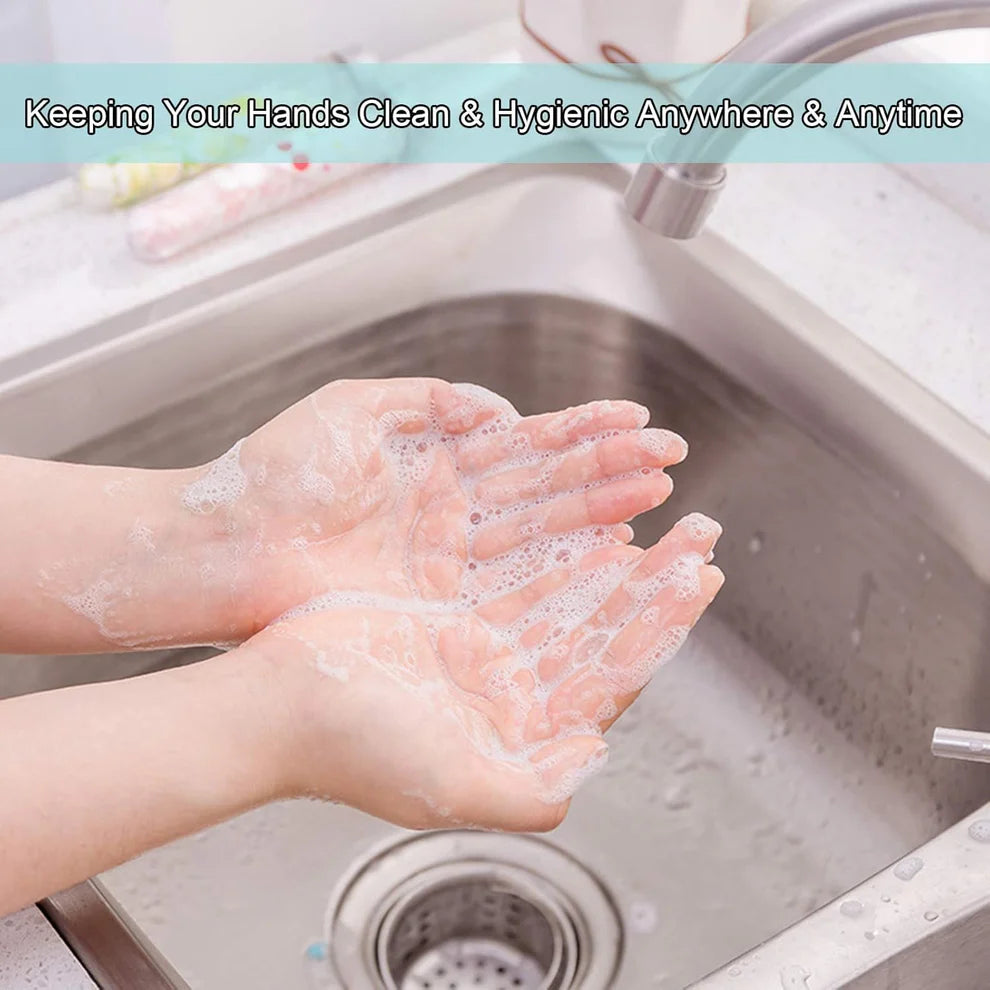 2 Pcs Portable Disposable Paper Soap Round Heart-shaped Mini Slice Sheets for Outdoor Washing Cleaning Hand Travel Camping Hiking (Random Color) - Springkart 