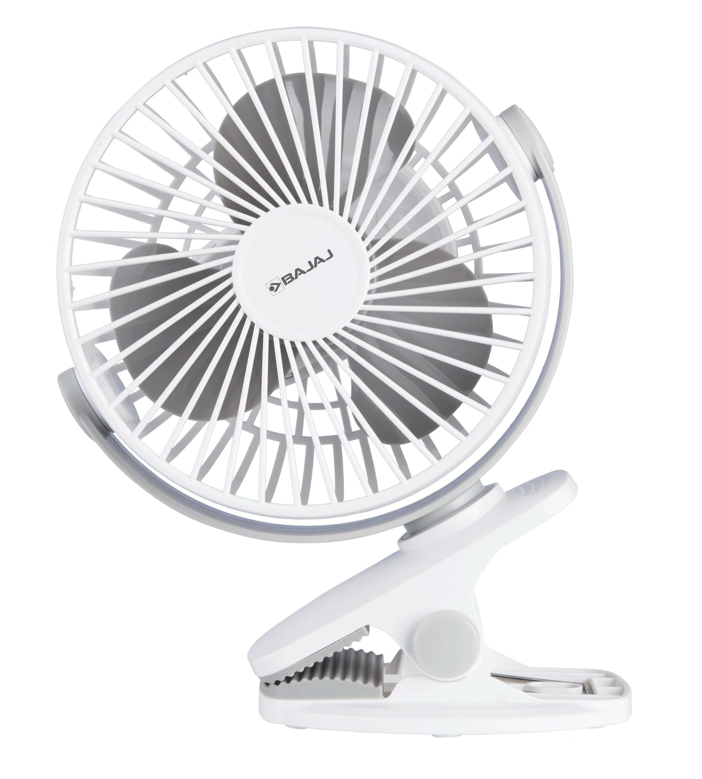 Bajaj Pygmy Go 178MM Mini Fan with LED Lighting | Rechargeable | USB Charging | 4-hours Battery Backup | 3 Speed | 2-Light Brightness Setting | High Speed | Portable【Blue】