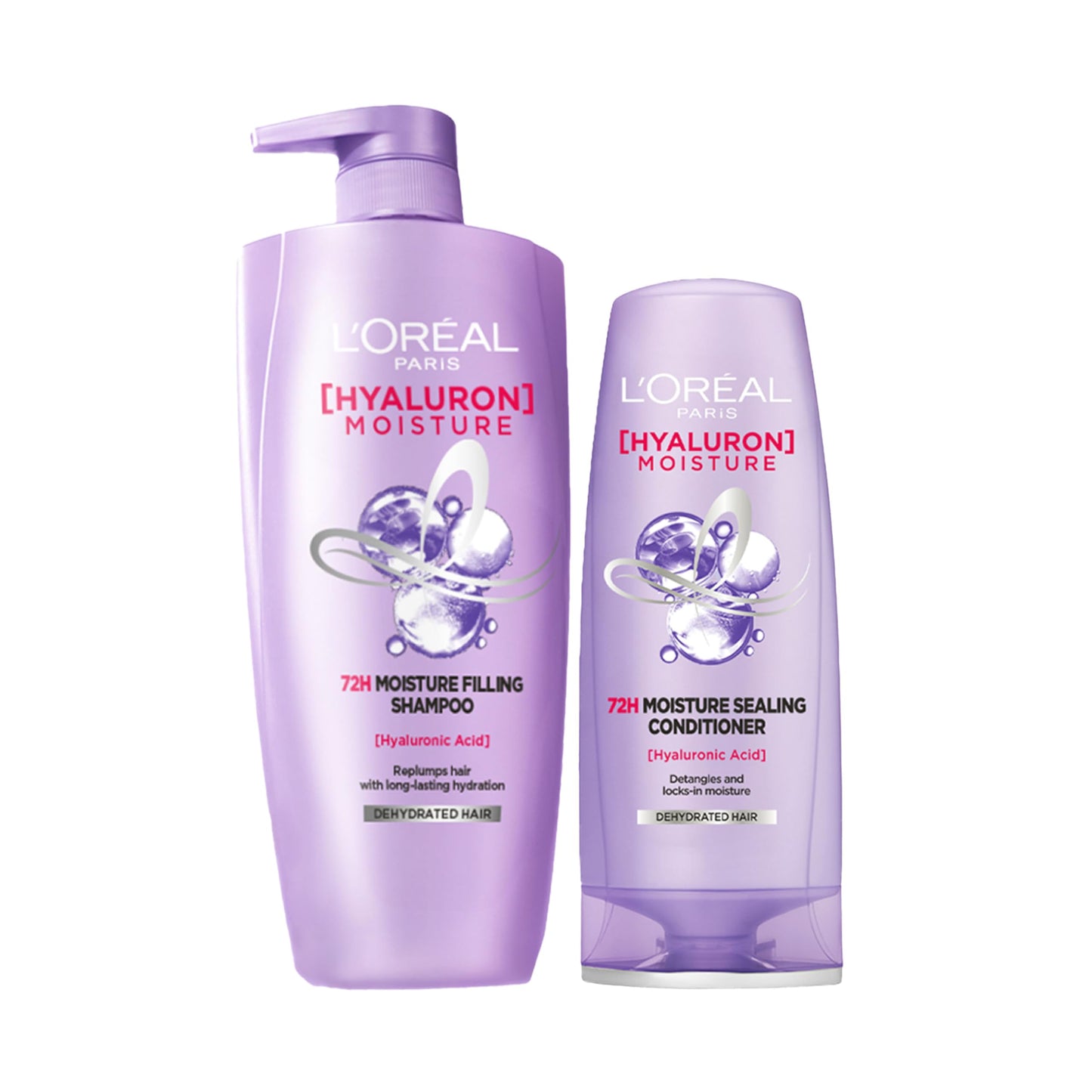 L'Oreal Paris Hyaluron Moisture 72HR Moisture Filling Shampoo powered by Hyaluronic Acid, for Frizz-free, Hydrated and Bouncy Hair Full of Life | 650 ml - Springkart 