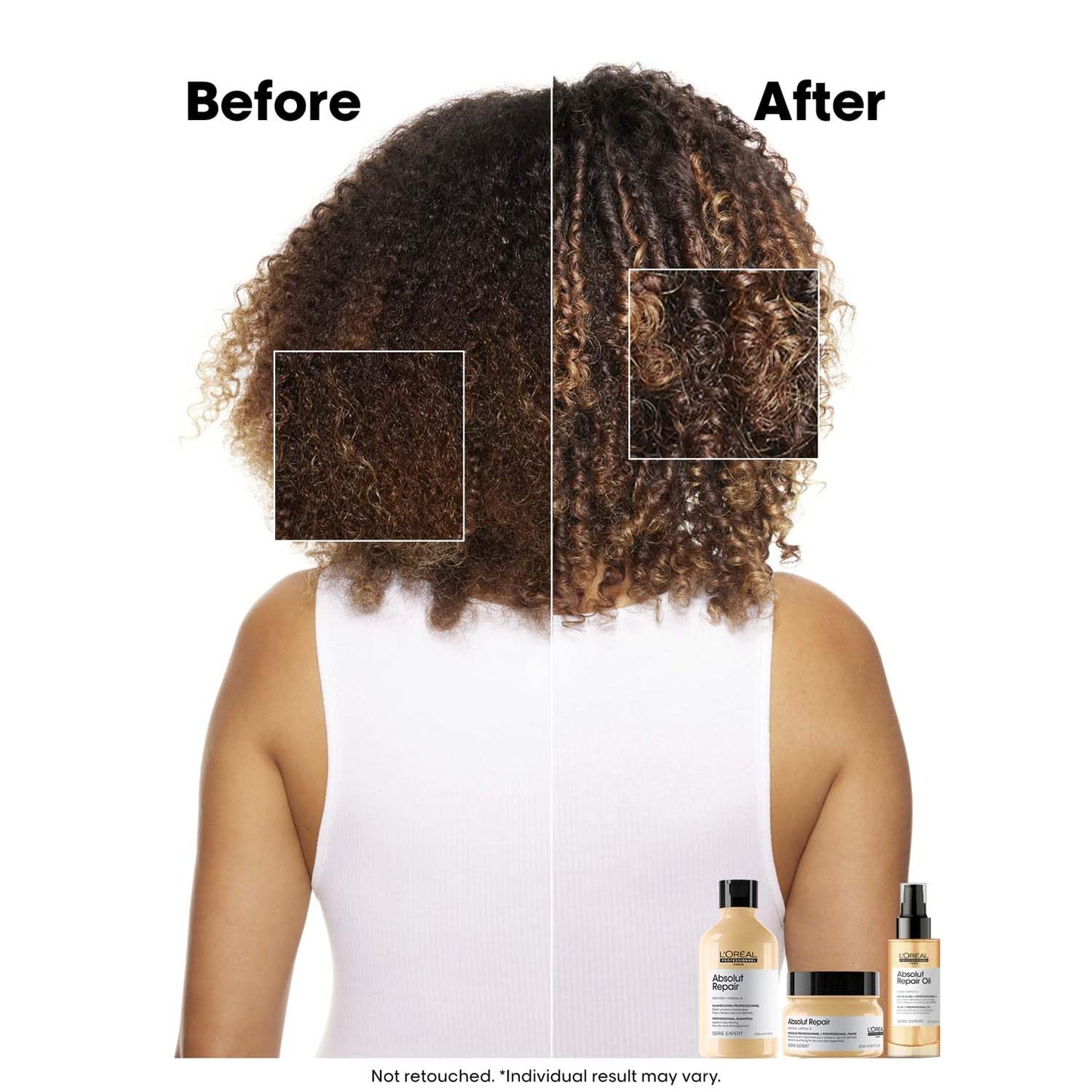 L'Oréal Professionnel Absolut Repair Mask for Dry & Damaged Hair - 250ml | Professional mask for Strengthening and Repairing Hair, With Protein & Omega-9, For Men & Women - Springkart 