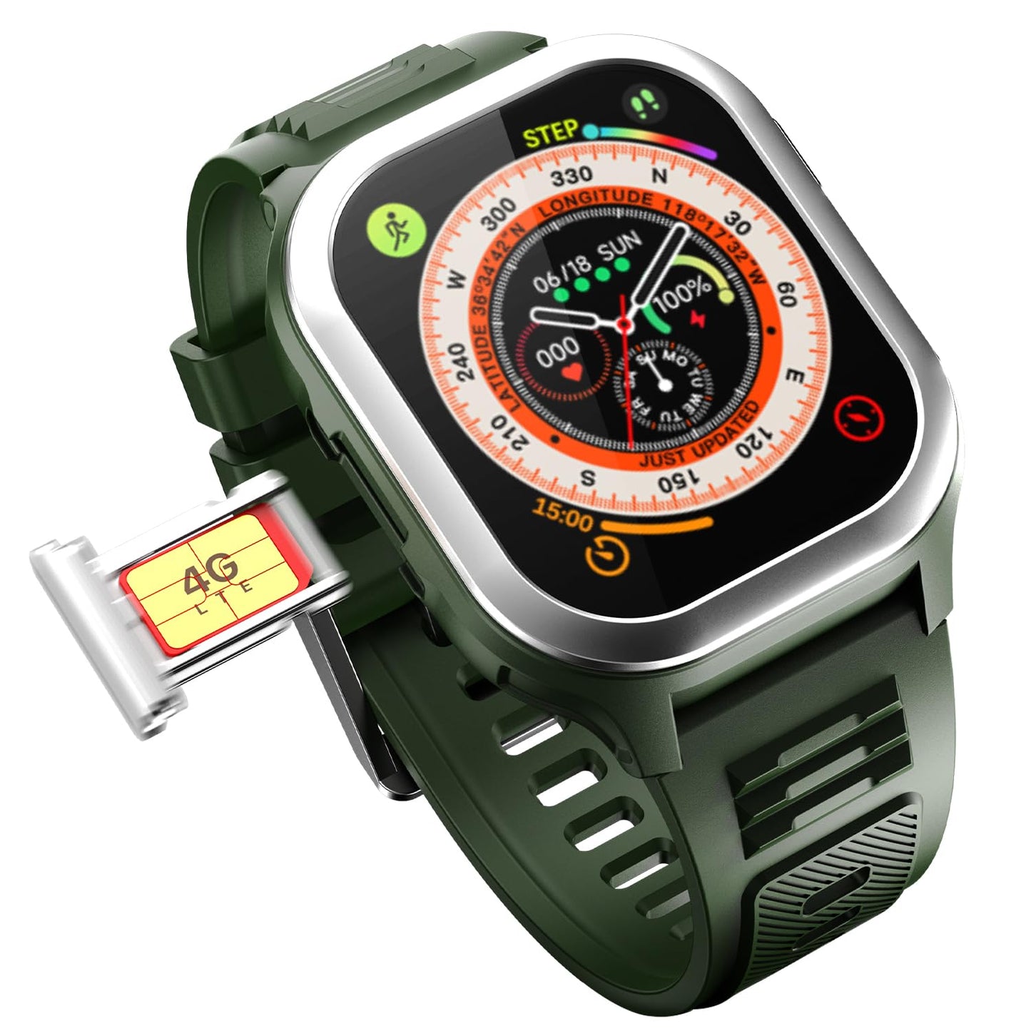 Fire-Boltt 4G Pro Volte Calling Smart Watch- 2.02” TFT Display, 4G Nano-SIM GPS, Health Suite, Sports Modes, 400mAh Battery (Gray) - Springkart 
