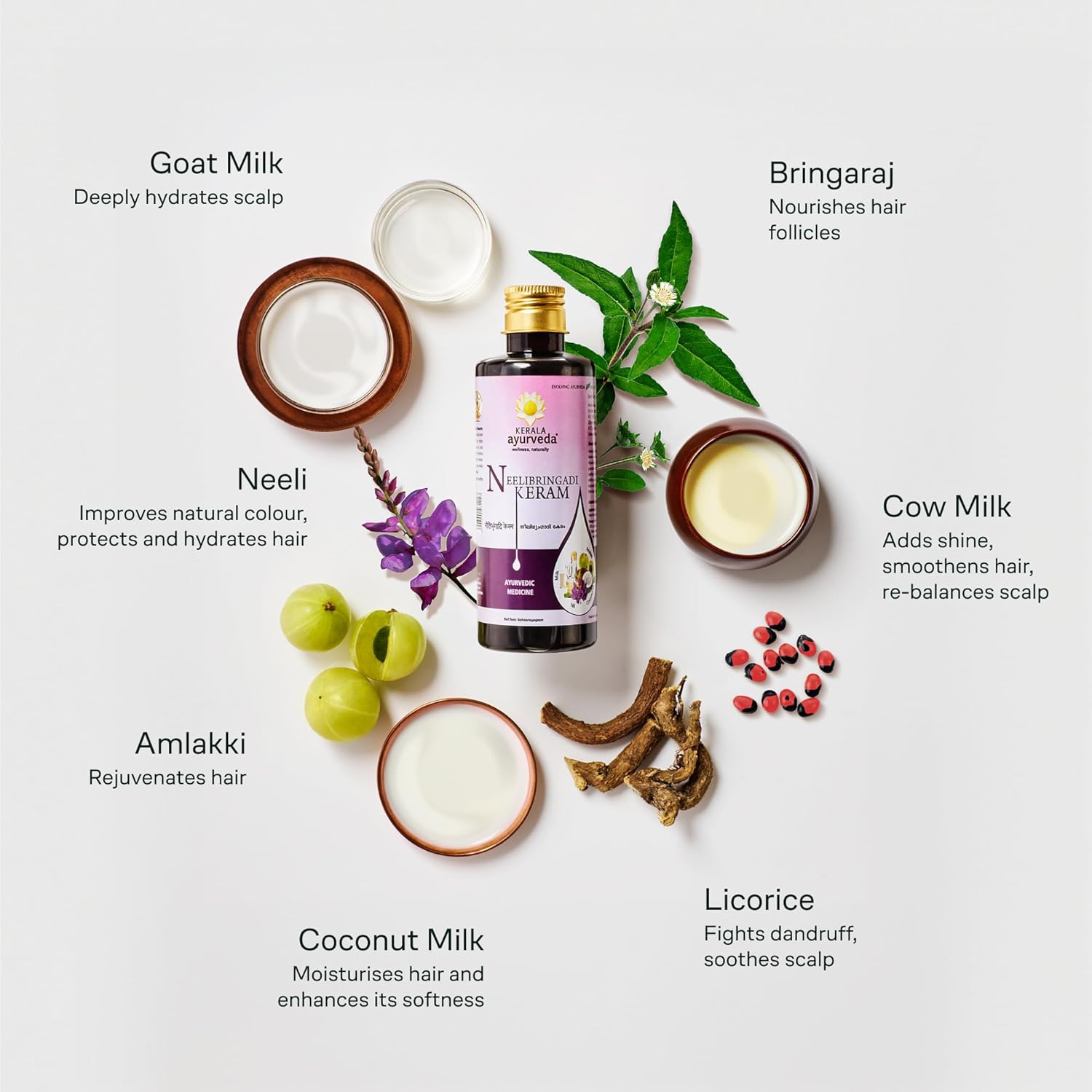 Kerala Ayurveda Neelibringadi Keram Liquid - 200 ml - Springkart 