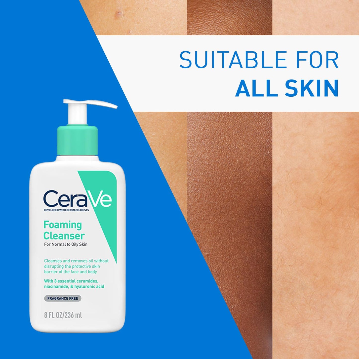 CeraVe Foaming Cleanser For Normal To Oily Skin