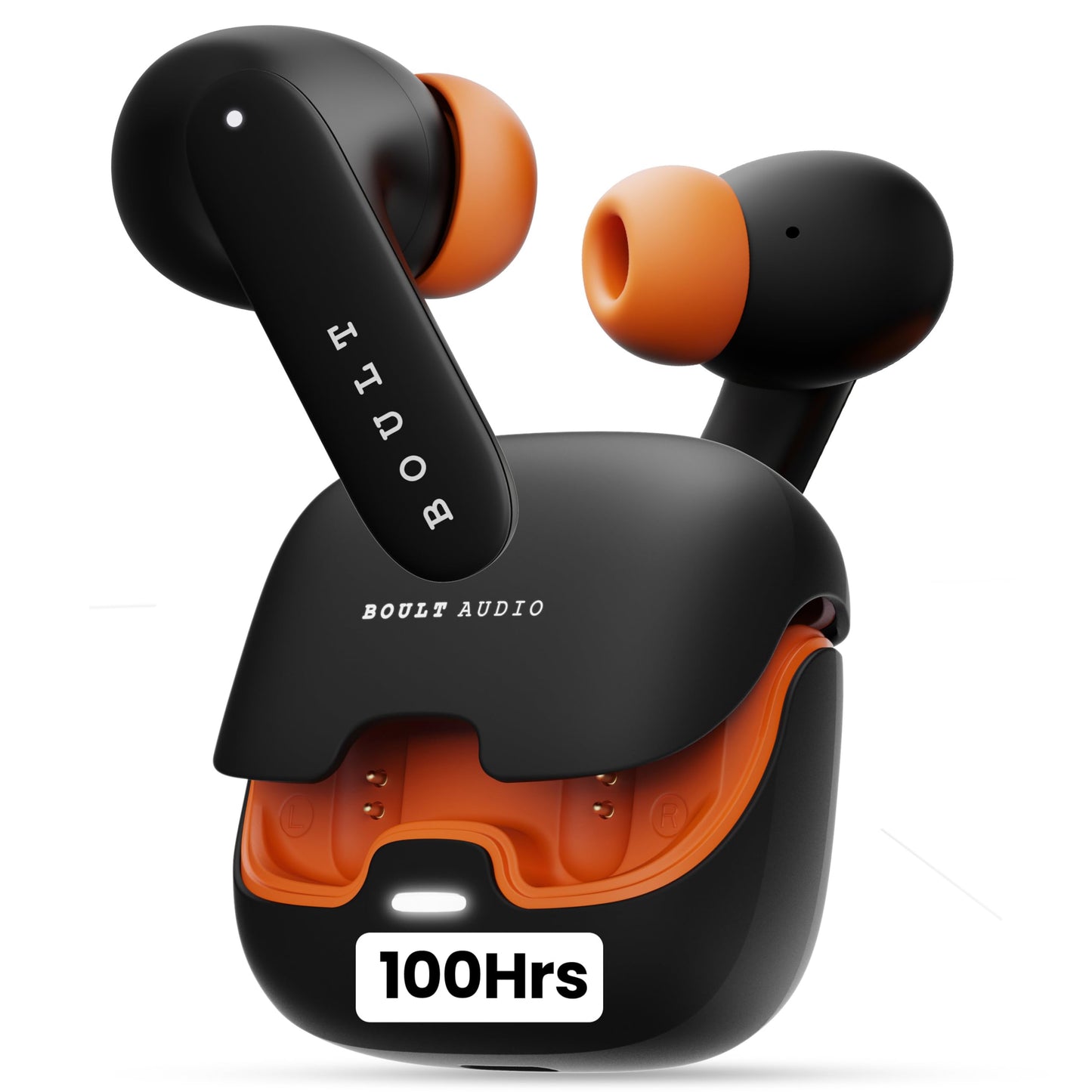 Boult Audio Z40 Pro with 100H Playtime, Quad Mic ENC, 45ms Low Latency Gaming, Premium Rubber Grip Case, 13mm Bass Drivers, Made in India TWS Bluetooth 5.3 Truly Wireless in Ear Earbuds (Metal) - Springkart 