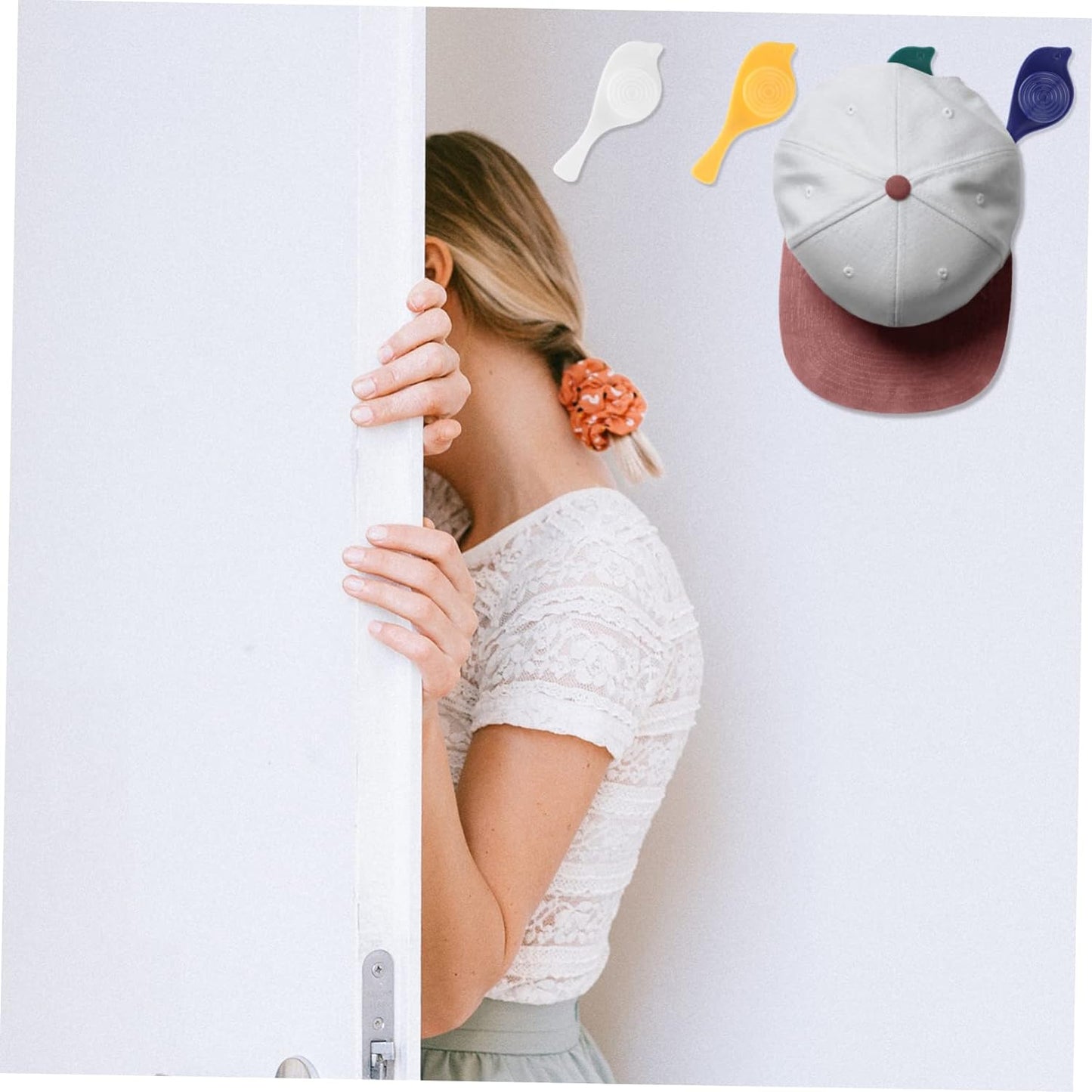 Bird Hook self Adhesive Hooks Wall Mounted Hook Shower Towel Hook Hat Hooks Rack Coat Hook Door Back Hook Adhesive Hooks for Wall Novelty Wall Hook (4 Pc Set) - Springkart 
