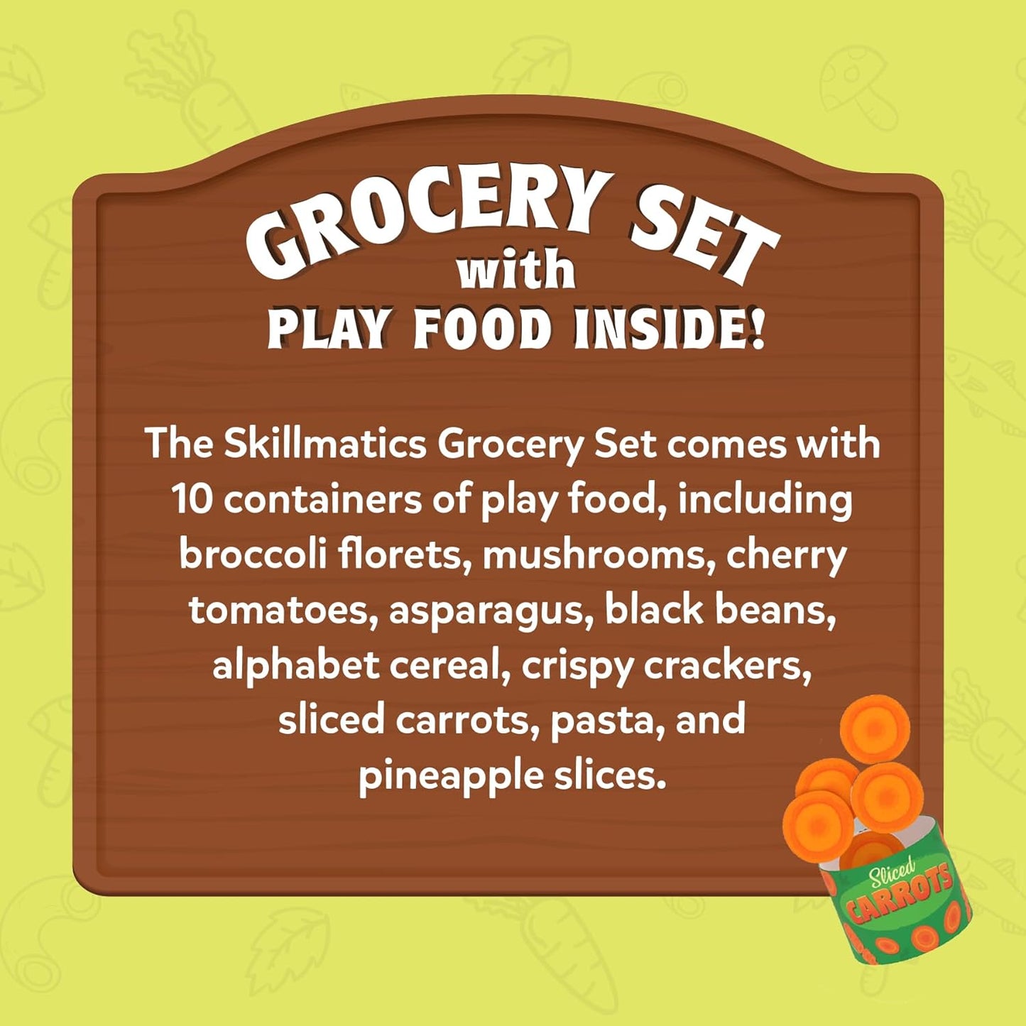 Skillmatics Grocery Set - 100+ Pieces, Play Foods, Realistic Pretend Play Toys, Kids Kitchen Set, Gift for Girls & Boys Ages 3, 4, 5 & Up