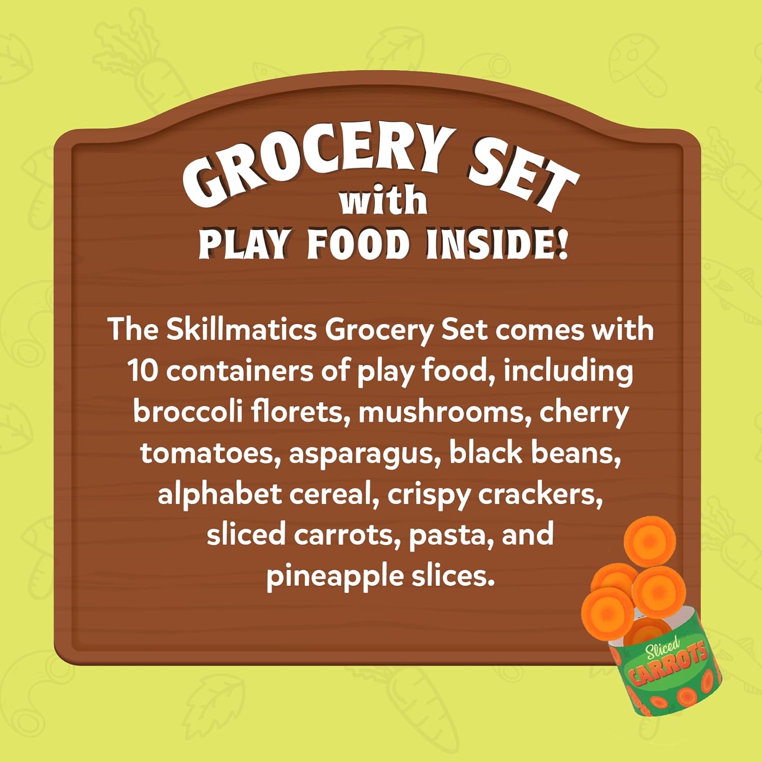 Skillmatics Grocery Set - 100+ Pieces, Play Foods, Realistic Pretend Play Toys, Kids Kitchen Set, Gift for Girls & Boys Ages 3, 4, 5 & Up