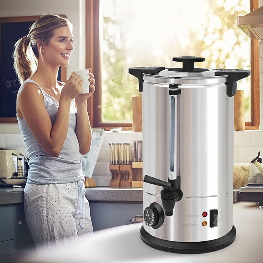 20L Electric Kettle Hot Water Boiler – Commercial Grade Large Capacity for Tea & Coffee – Stainless Steel Hot Water Dispenser for Hotels & Restaurants