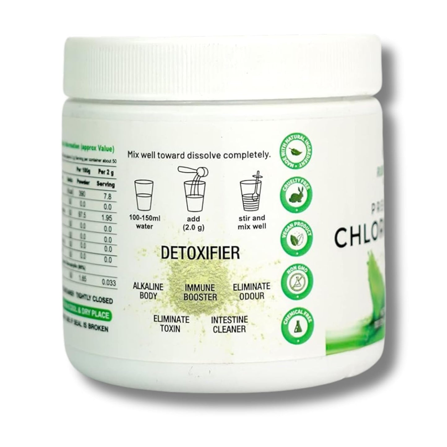 Rudraa Forever Chlorophyll Powder | Body Detox Supplement | Detox Drink | Chlorophyll drink | Immunity Booster | Antioxidant Drink 100gm - Springkart 
