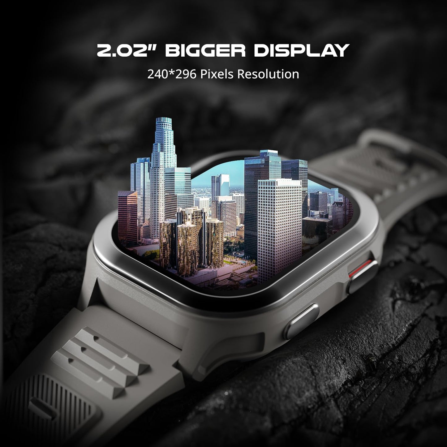Fire-Boltt 4G Pro Volte Calling Smart Watch- 2.02” TFT Display, 4G Nano-SIM GPS, Health Suite, Sports Modes, 400mAh Battery (Gray) - Springkart 
