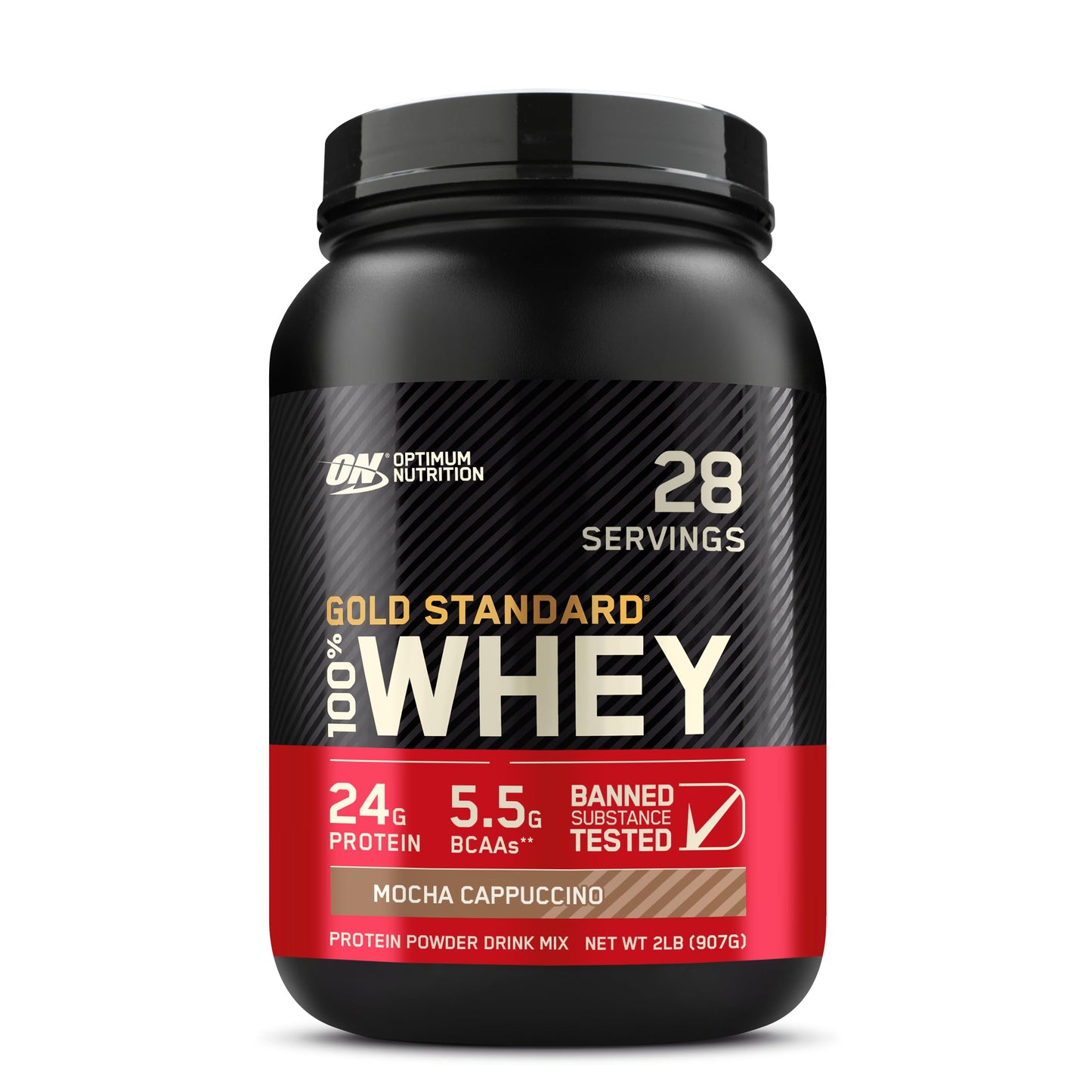 Optimum Nutrition (ON) Gold Standard 100% Whey Protein Powder 2 lbs, 907 g (Double Rich Chocolate), for Muscle Support & Recovery, Vegetarian - Primary Source Whey Isolate