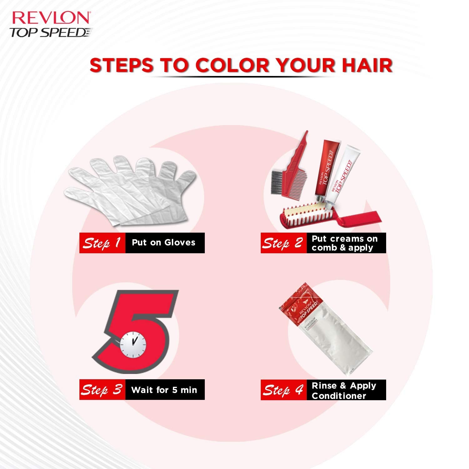 Revlon Top Speed Hair Color for Men Natural Black with Outrageous Conditioner 190ml | 100% Grey Coverage in 5 Minutes | Prevent Fading, add Volume, Softness & Shine to Hair