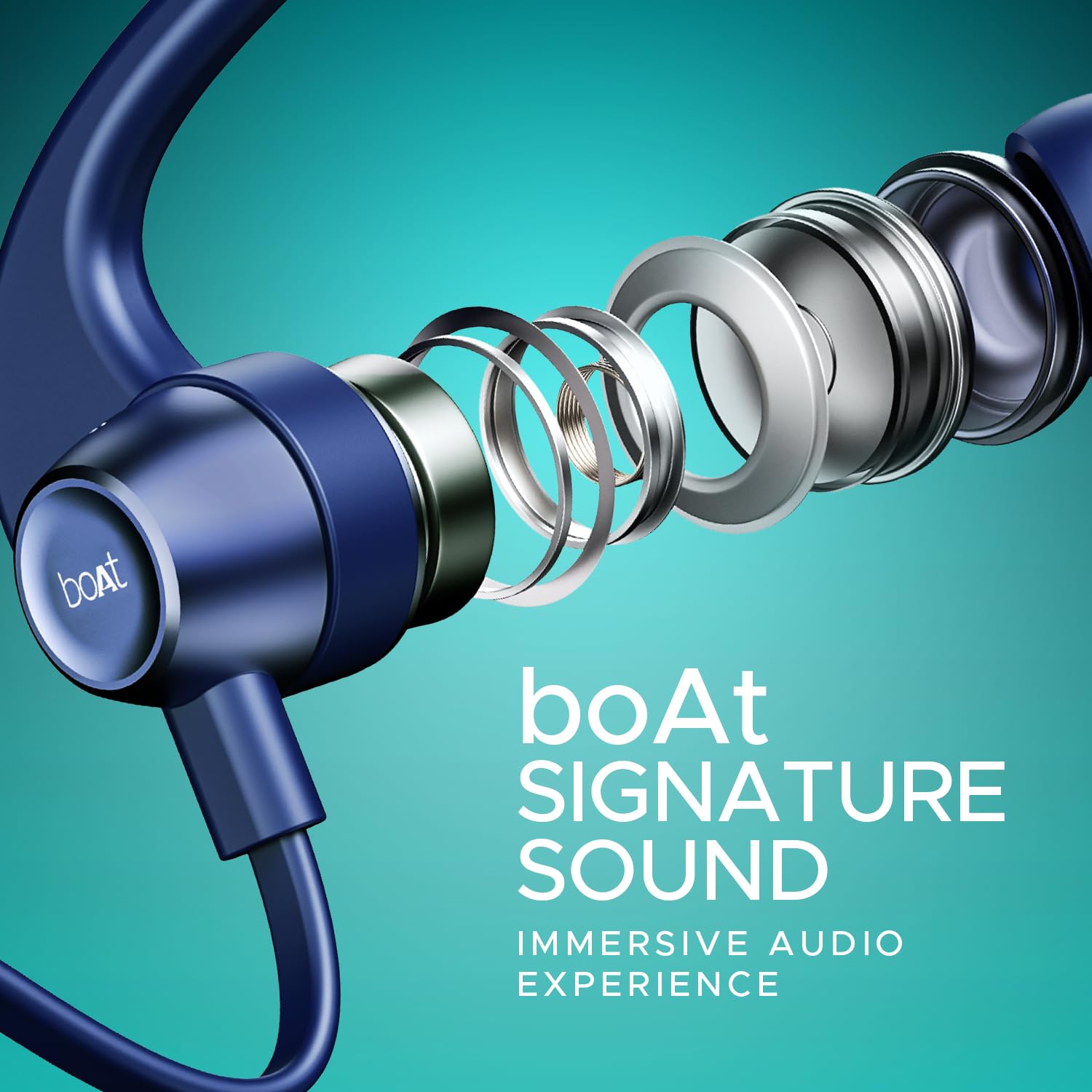 boAt Rockerz 255 Pro+, 60HRS Battery, Fast Charge, IPX7, Dual Pairing, Low Latency, Magnetic Earbuds, in Ear Bluetooth Neckband, Wireless with Mic Earphones (Navy Blue) - Springkart 
