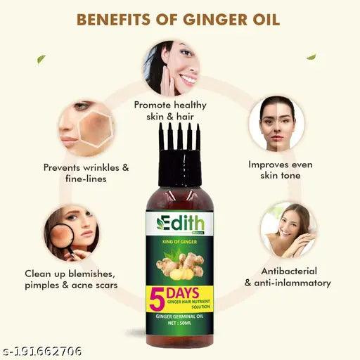 Ginger Germinal 5 DAYS Ginger Hair Nutrient Solution Hebal Oil Hair Oil for Women and Men