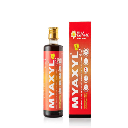 KERALA ayurveda Myaxyl Ayurvedic Pain Relief Oil 200 Ml | Powerful Dual Action Formula: Instant & Long-Term Pain Relief From Joint, Muscle & Back Pain, Sprains| Lemongrass-Eucalyptus Fragrance - Springkart 
