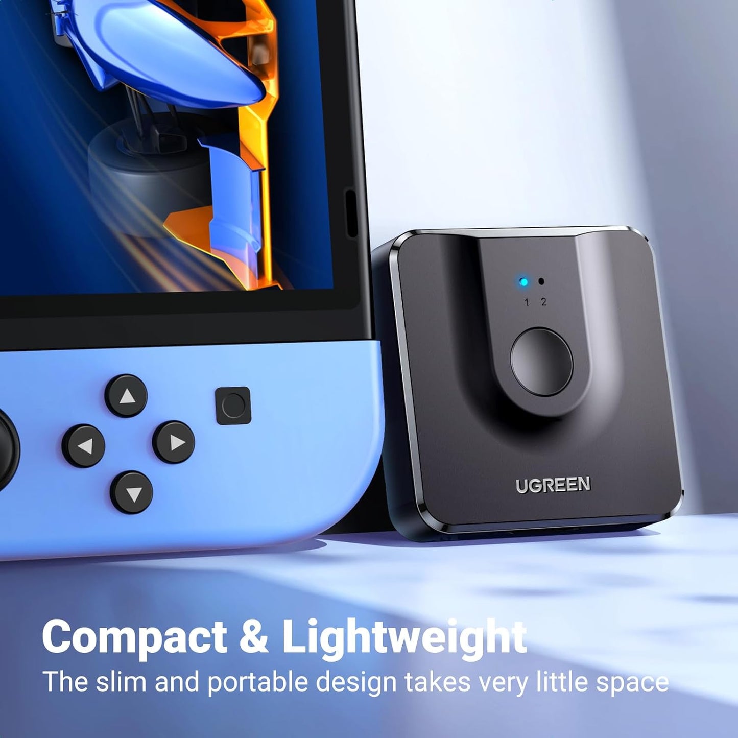 UGREEN HDMI Switch 2 in 1 Out 4K 60Hz Splitter, Bi-Directional 2 Input 1 Output Support 3D Compatible with Xbox PS4 PS5 Blu-Ray Player TV Stick HDTV Monitor
