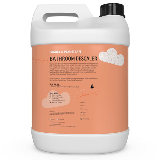 Chirp Bathroom Descaler Spray- Lime scale Remover for Bathroom (5 Lits), Hard water stain on Tiles, Taps, Shower, Faucet, Shiner and Limescale Remover