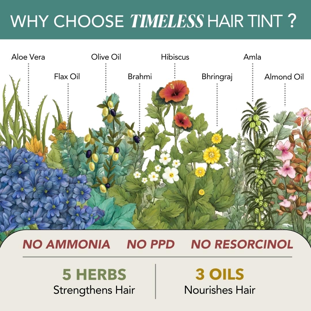 Paradyes Black Cherry Timeless Hair Tint, Permanent Crème Hair Colour for Natural-Looking Results, Complete Grey Coverage, Long-Lasting Formula Free from PPD, Ammonia, & Resorcinol, 3.6 Black Cherry