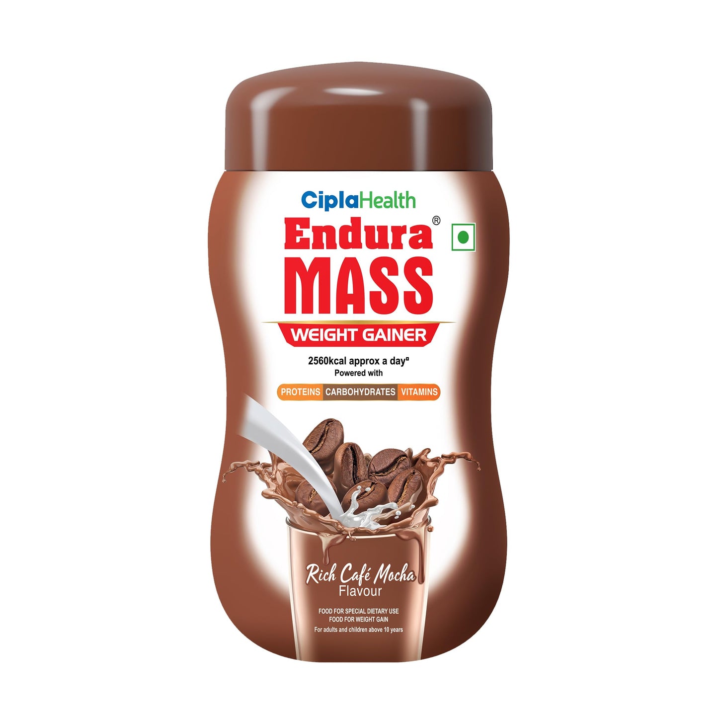 Endura Mass Weight Gainer Powder 550g Banana Flavour | Unique blend of 3 Sources of Protein, Carbs, Vitamins & Essential Minerals | Ideal for Children Above 10 Years, Men, Women & Athletes
