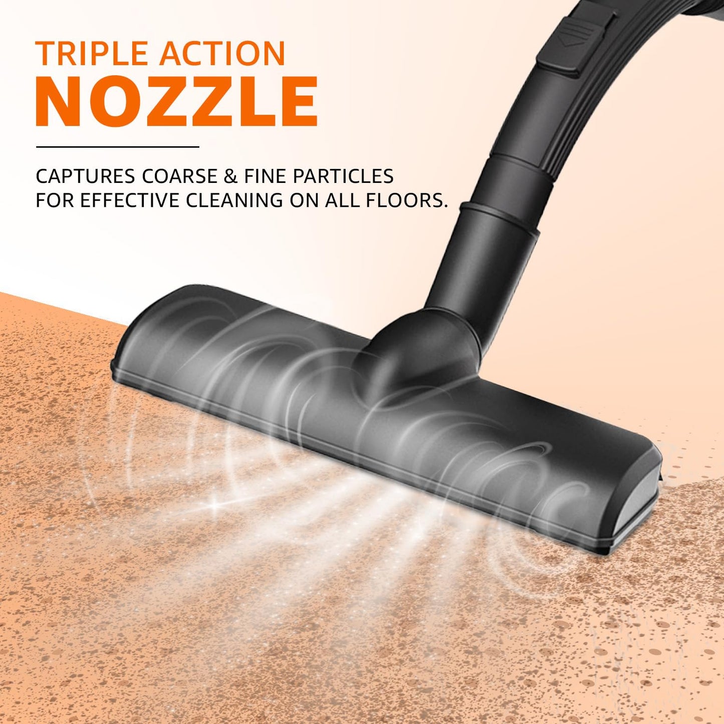 AmazonBasics Cylinder Bagless Vacuum Cleaner with Power Suction, Low Sound, High Energy Efficiency and 1 Years Warranty (2L, Black)