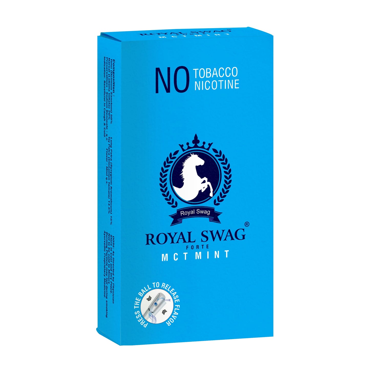 Royal Swag Ayurvedic Herbal Cigarette 100% Tobacco-Free and 100% Nicotine-Free 10 Sticks - | Smoking Cessation