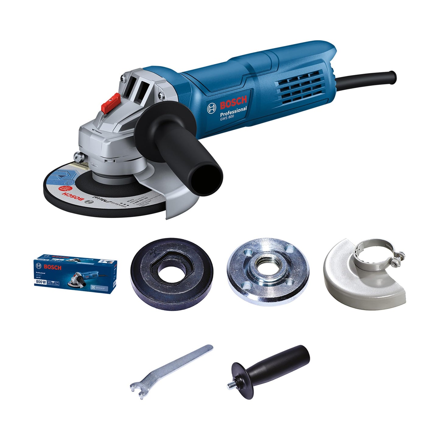 BOSCH Professional GWS 600 Angle Grinder | 670W Power | No-load Speed of 11000 RPM | Versatile Cutting and Grinding Tool | M10 Grinding Spindle Thread | 100 mm Disc | 1 Year Warranty