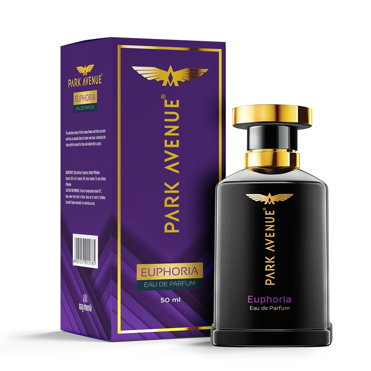 Park Avenue Euphoria, Eau De Parfum Men, 100ml | Long Lasting Perfume for Men | Father's Day Gift for Dad | Premium Luxury Fragrance Scent | Gift for Father's Day | Aromatic Blend of Amber & Musk | Suitable for Every Occasion