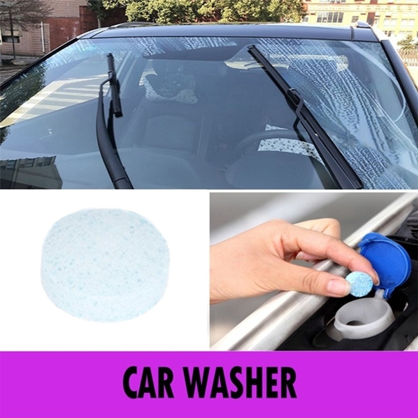 Car Wiper Detergent Effervescent Tablets Washer - Springkart 