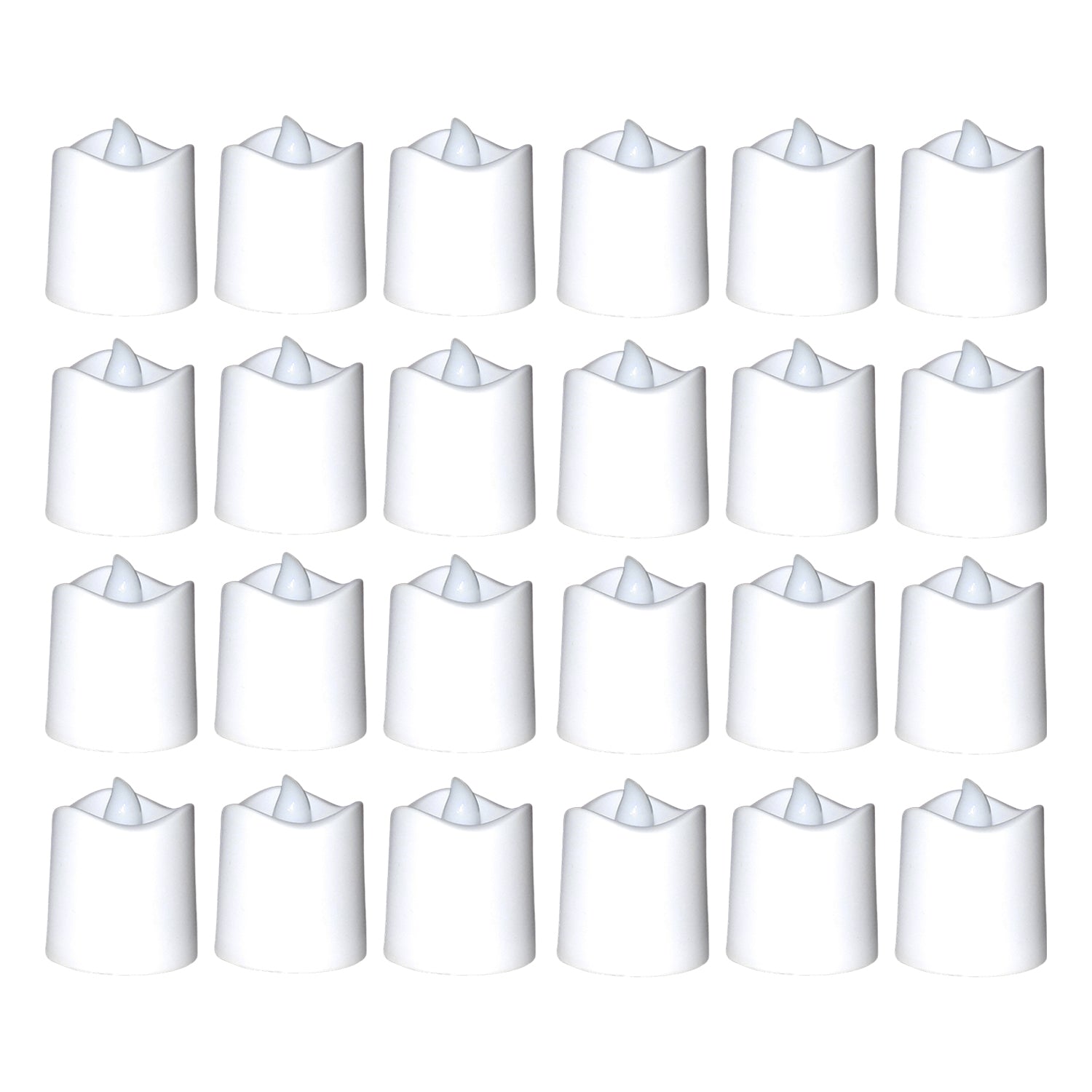 Festival Decorative - LED Tealight Candles (White, 24 Pcs) - Springkart 