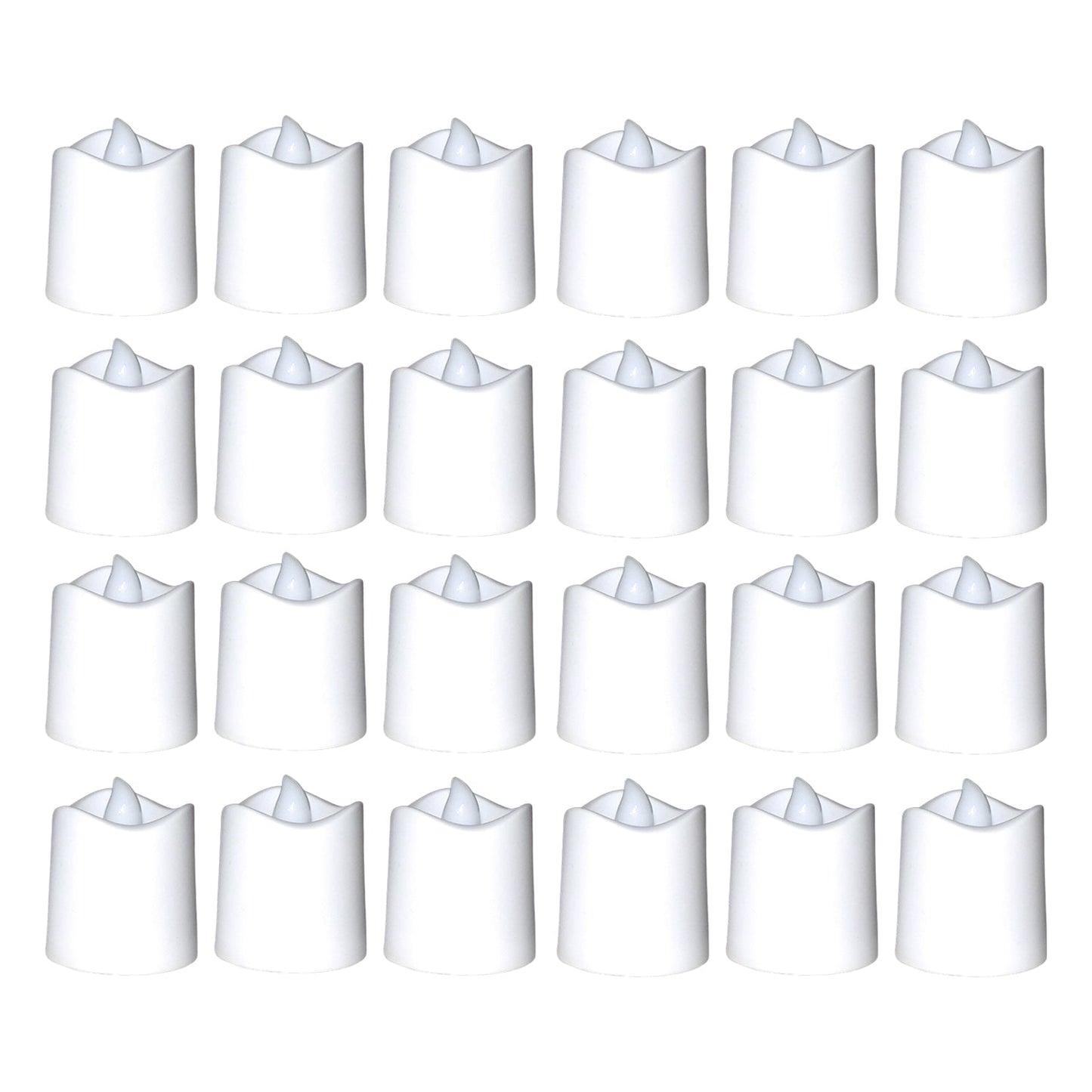 Festival Decorative - LED Tealight Candles (White, 24 Pcs) - Springkart 
