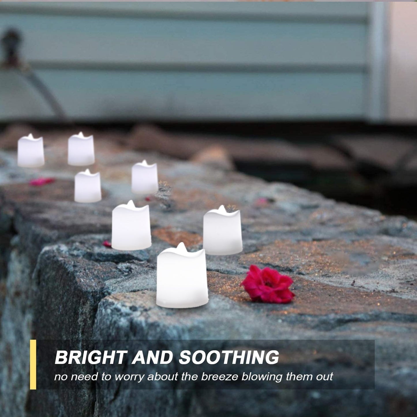 Festival Decorative - LED Tealight Candles (White, 24 Pcs) - Springkart 