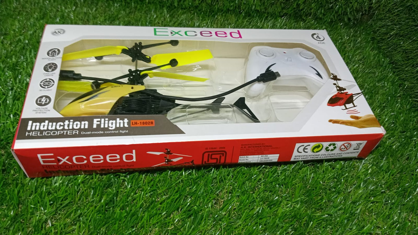 Remote Control Helicopter with USB Chargeable Cable for Boy and Girl Children (Pack of 1) - Springkart 