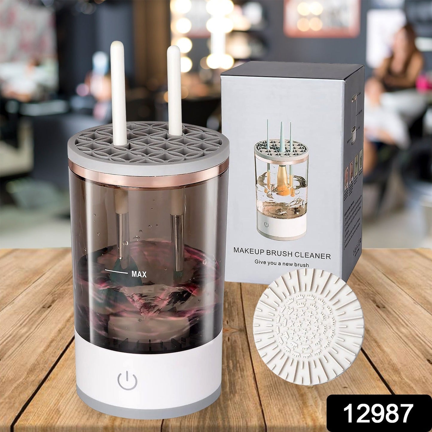 Automatic Makeup Brush Cleaner Fast Electric Brush Cleaner Hand Free Machine Super Clean Brush Washer & Brushes Organizer Tool (1 Pc) - Springkart 