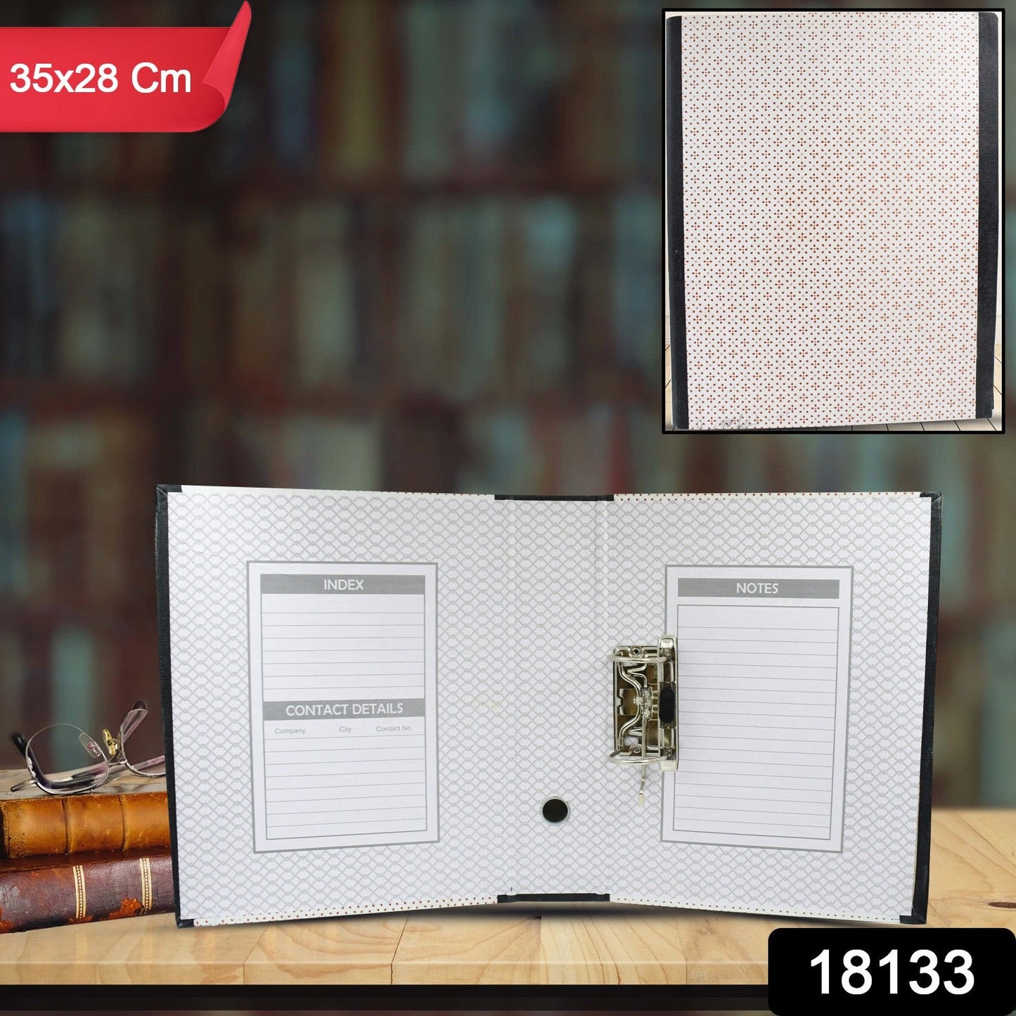 Button Clip Box File Paper Holder Organizer, School Office Home For Documents (35×28 Cm / 1 Pc / MOQ :- 4 pc - Springkart 