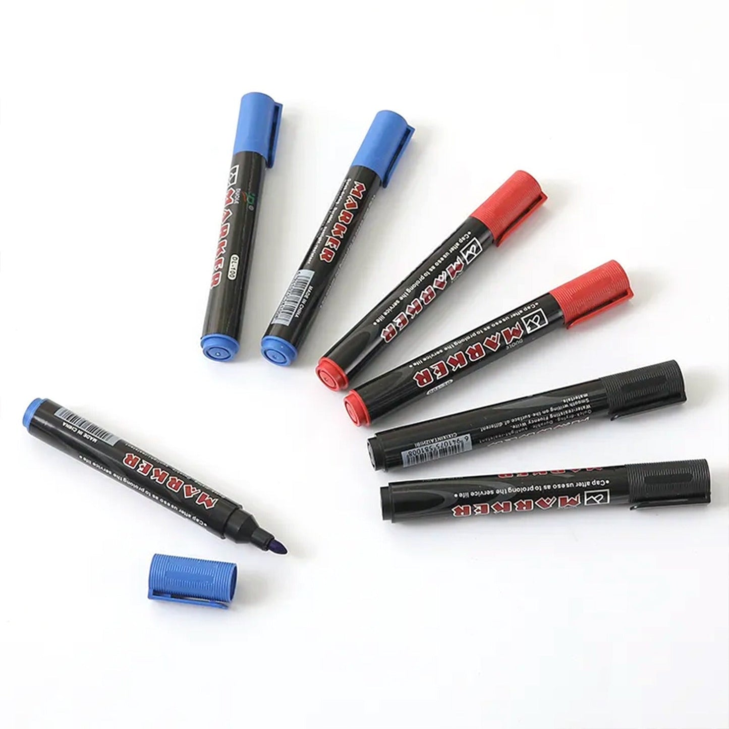 Black Permanent Marker Leak Proof Marker Craftworks, School Projects and Other | Suitable for Office and Home Use (Pack Of 12 Pc) - Springkart 