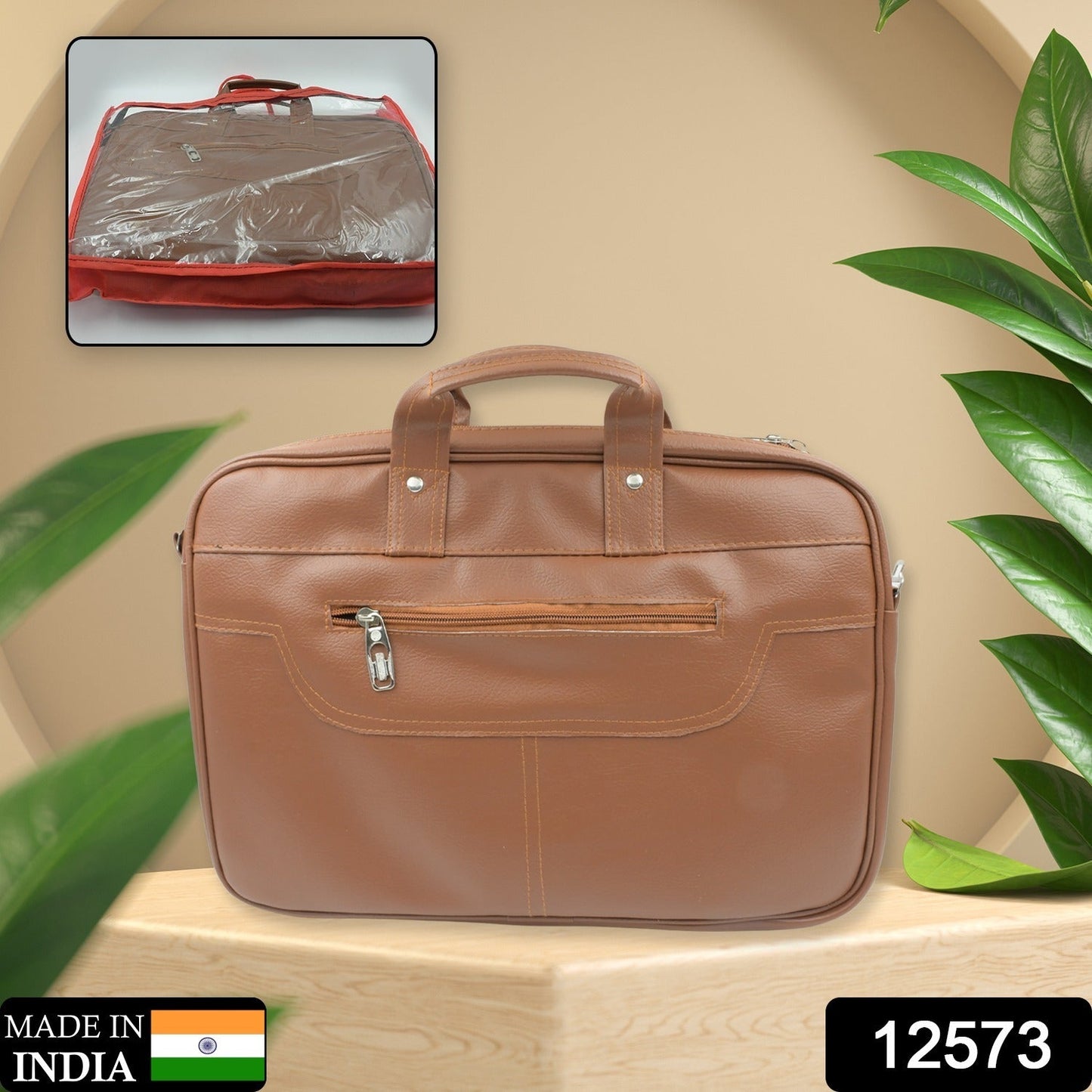 Multipurpose Bag, Shoulder Side Bag Office Laptop Faux Leather Executive Formal Laptop & MacBook Messenger / Office / Travel / Business / Shoulder / Hand / Sling Bag for Men Women with Multiple compartments - Springkart 