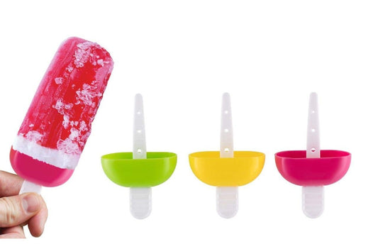 737 6 Pcs Multicolor Polypropylene Ice Mold Kulfi Makerstickcreamcandy Color Assorted - Springkart 