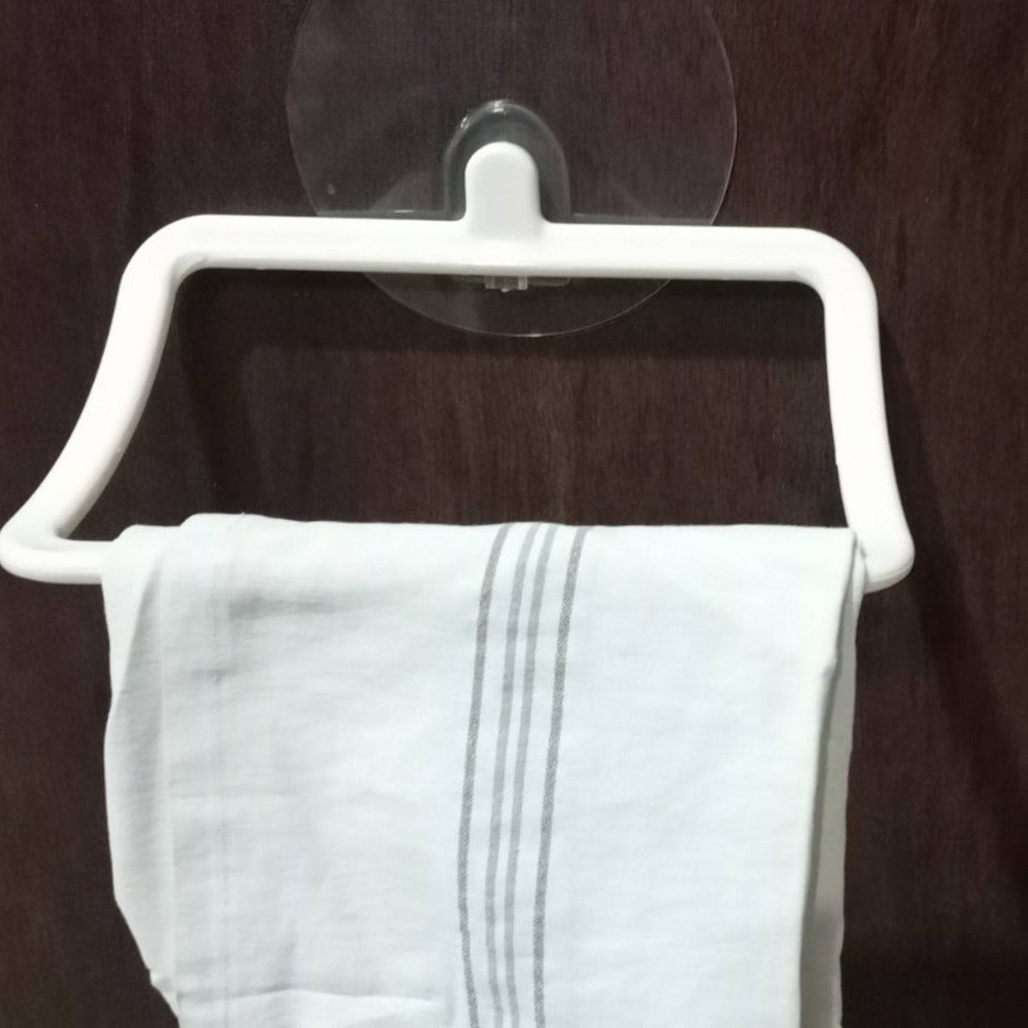 Multi-Purpose Self Adhesive, Strong Sticker Self Adhesive Wall Mounted Hand Towel Holder/Hanger - Springkart 