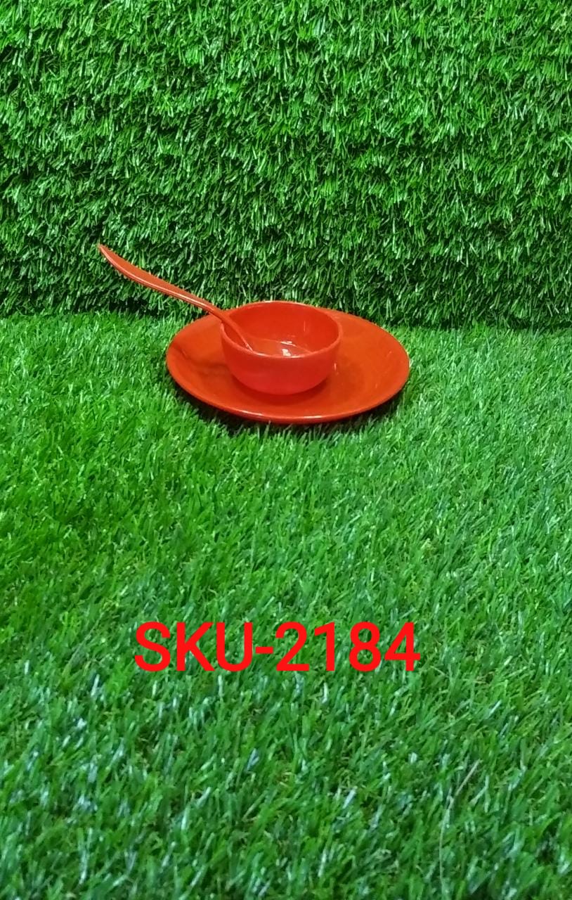 Multipurpose Snack Set 3 pcs - Spoon, Bowl and Dish - Springkart 