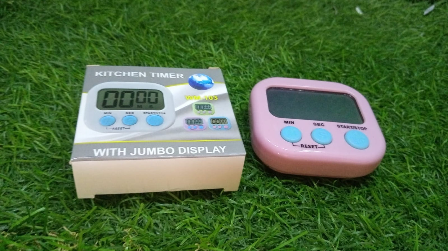 Digital Kitchen Timer Clear Big Digits 0-99 Min for Cooking Office Clock - Springkart 