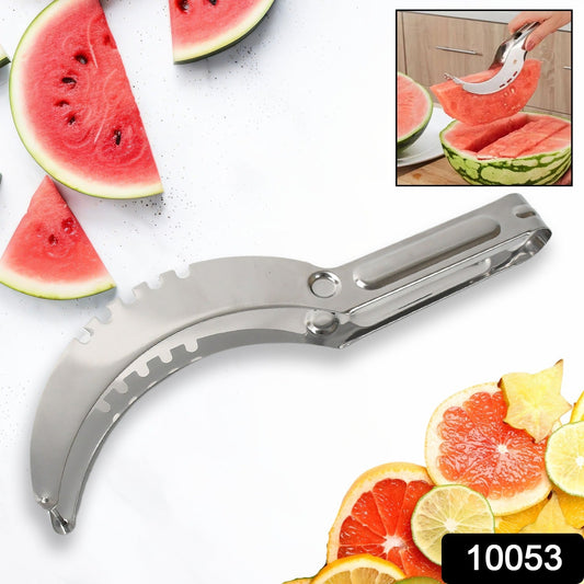 3in1 Stainless Steel Watermelon Cantaloupe Slicer Knife, Corer Fruit, Vegetable Tools Kitchen (1 Pc) - Springkart