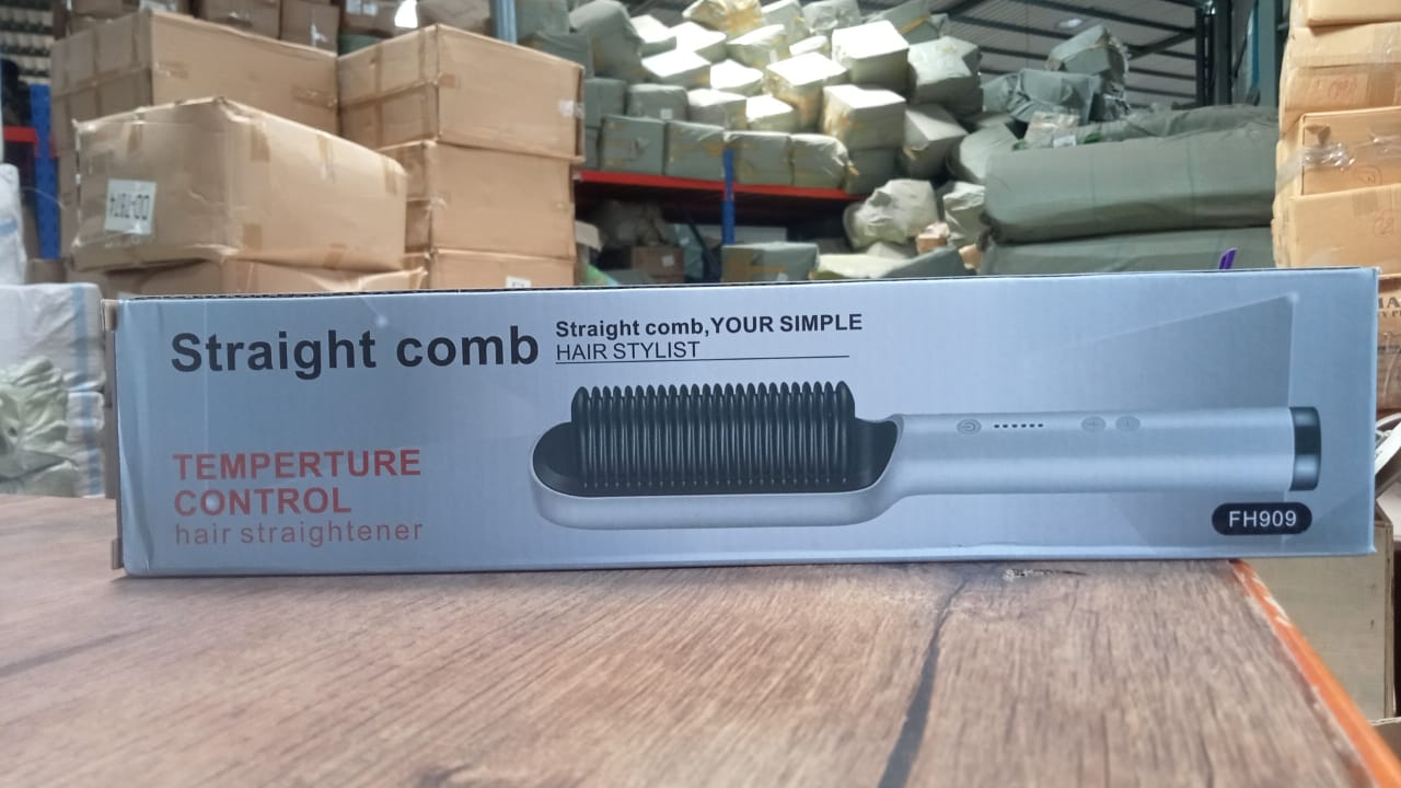 Hqt-909B Hair Straightener Used While Massaging Hair Scalps And Head. - Springkart 