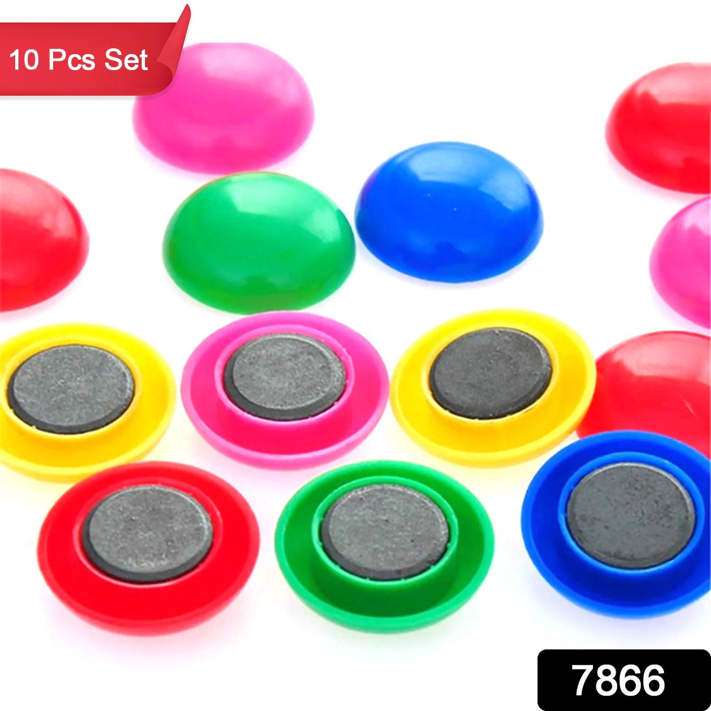 Magnet Button Durable Magnetic Button Children Experiment Magnet Set || Magnet Toy Sets Round Shaped Magnet Set ( Set of 10 ) - Springkart 