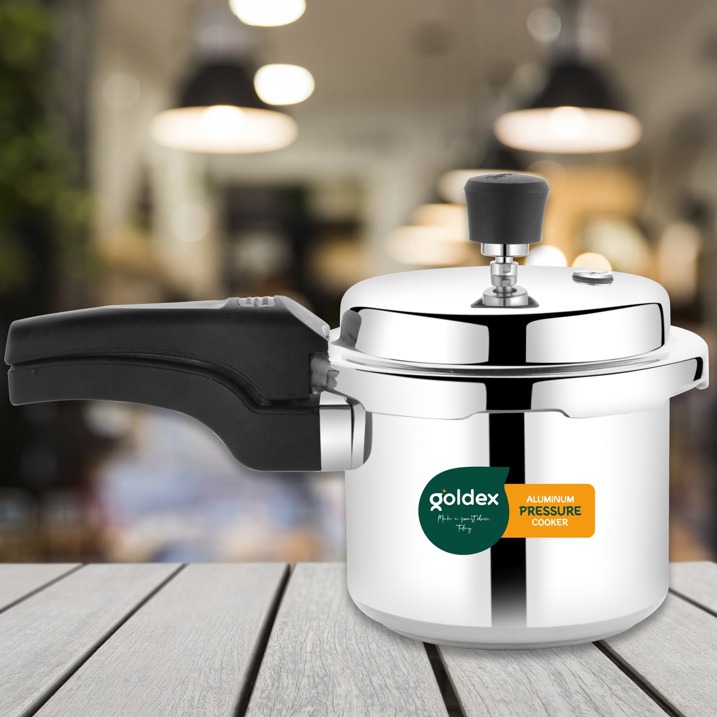 Aluminium Classic Goldex Pressure Cookers With Outer Lid (1.5 Litres) - Springkart 