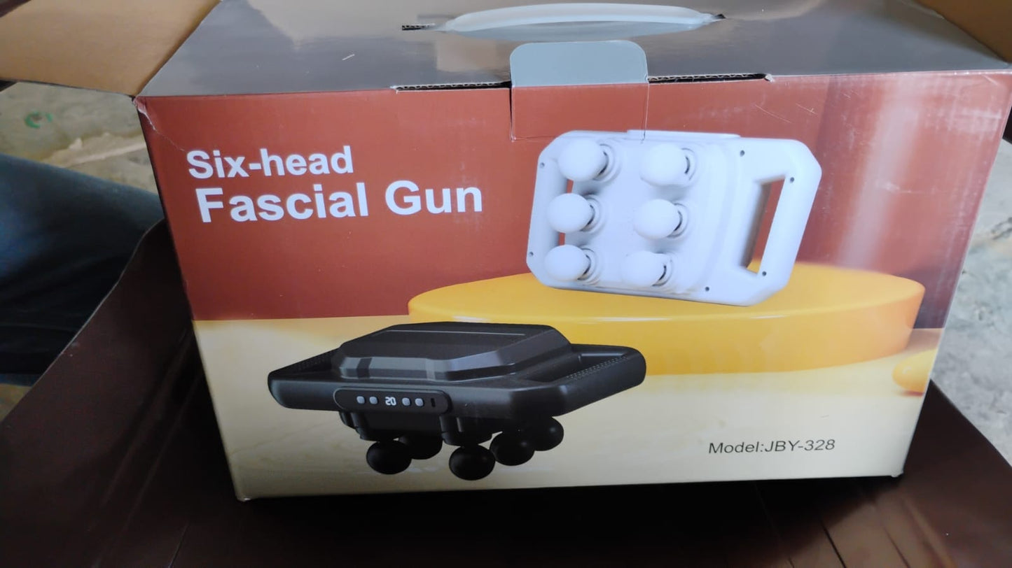 Handheld Full Body Massager 6-head Massage Gun (1 Pc Mix Color) - Springkart 