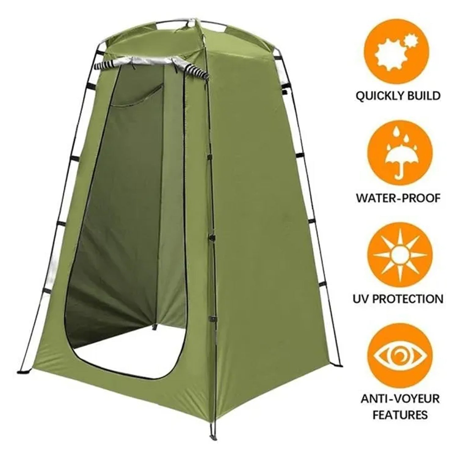 Hiking Privacy Tent Instant Portable Outdoor Shower Tent (1 Pc) - Springkart 