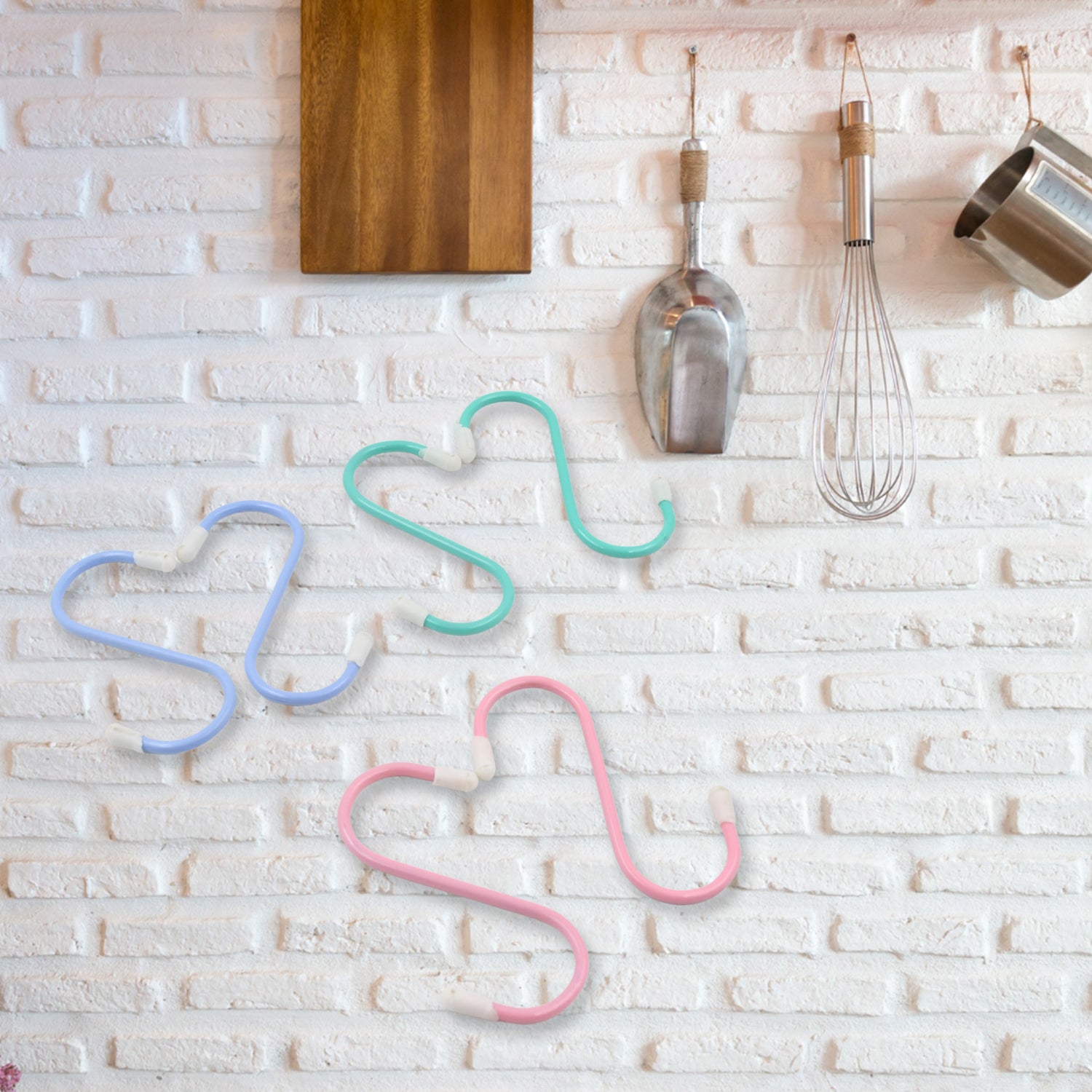 17873 S Shape Metal Hooks For Hanging Heavy Duty S Shaped Hooks For Hanging Clothes Metal Hooks For Kitchen Wardrobe Work Shop Bathroom Garden Office (6 Pcs Set) - Springkart 