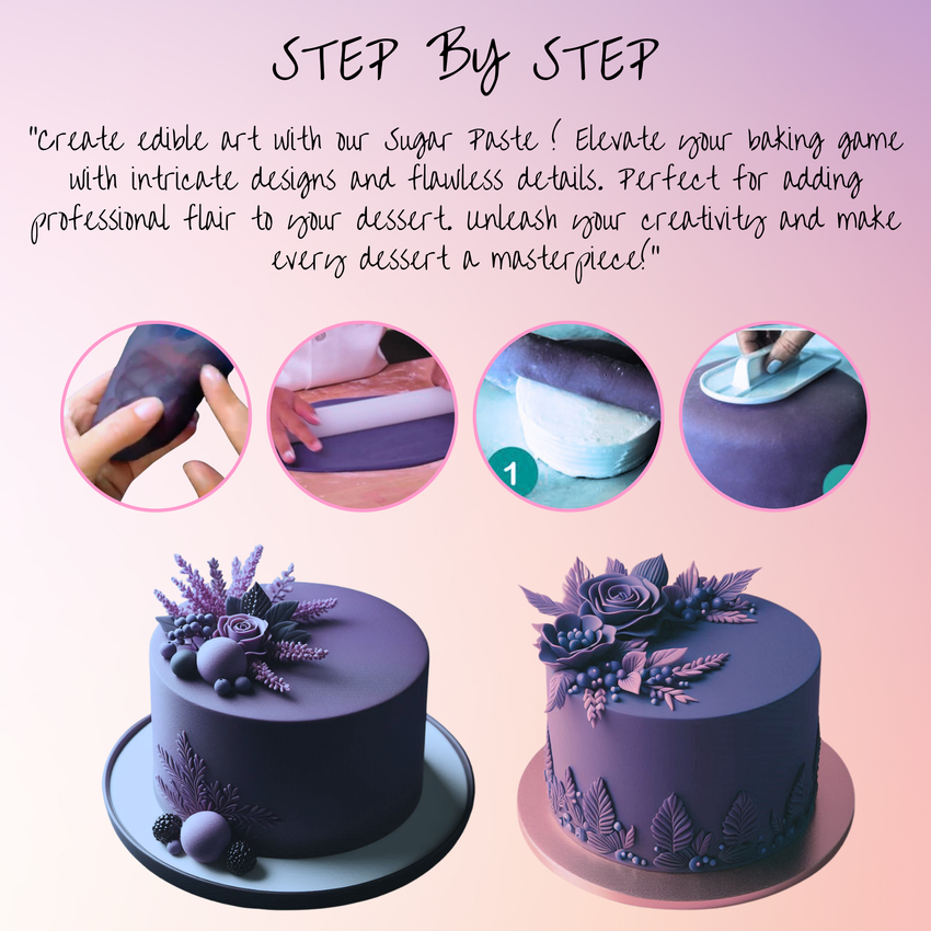 Electric Purple Fondant | Edible Sugarpaste 250 Gm