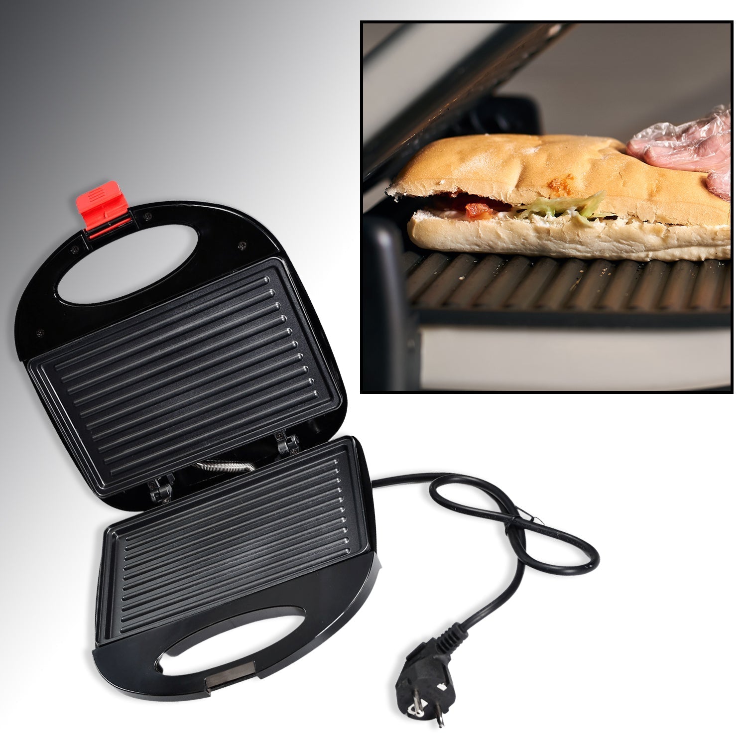 Sandwich Maker Makes Sandwich Non-Stick Plates| Easy to Use with Indicator Lights Sandwich toaster - Springkart 